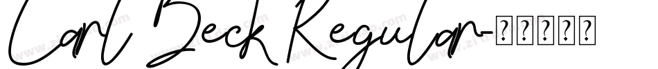 Carl Beck Regular字体转换